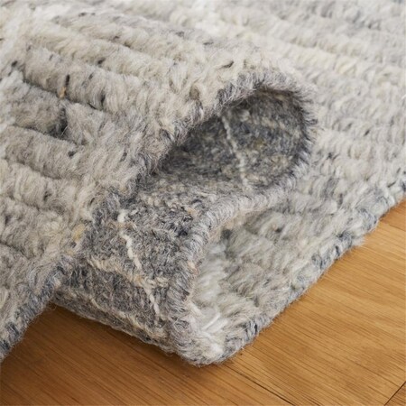 Safavieh 6 x 6 ft. Kenya Handmade Round Area Rug; Grey & Ivory KNY778F-6R